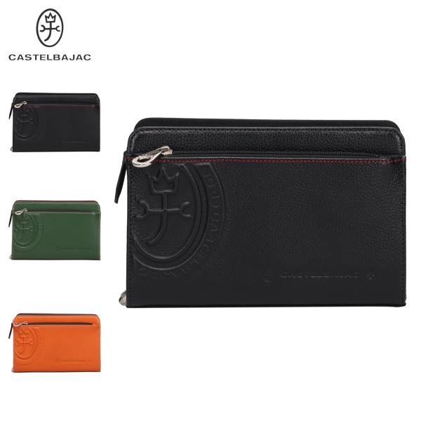 カステルバジャック CASTELBAJAC ポーチ 小物入れ バッグ メンズ 大きめ 本革 マーチ ...