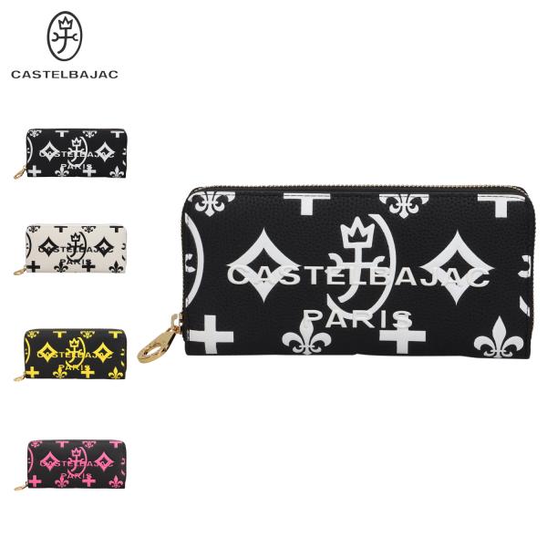 カステルバジャック CASTELBAJAC 長財布 メンズ レディース ラウンドファスナー 本革 ク...