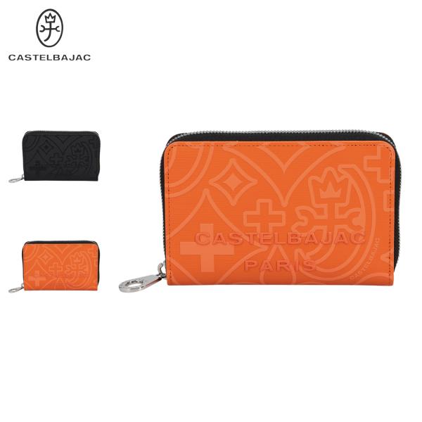 カステルバジャック CASTELBAJAC 財布 二つ折り セミ長財布 メンズ 本革 ラウンドファス...