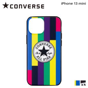 コンバース CONVERSE iPhone13 mini スマホケース メンズ レディース 携帯 アイフォン CIRCLE LOGO HYBRID IML BACK CASE ブラック マルチ 黒 ネコポス可｜sneak