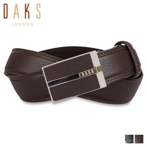 DAKS ダックス ベルト メンズ 本革 LEATHER BELT ブラック ダークブラウン 黒 DB39180｜sneak