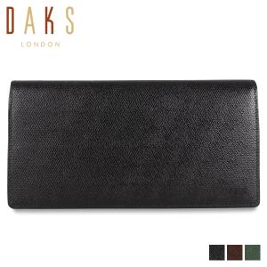 DAKS ダックス 長財布 メンズ 本革 CLASSIC LONG WALLET ブラック ブラウン グリーン 黒 DP34016｜sneak