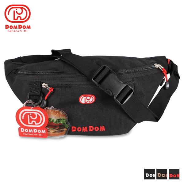ドムドム DOMDOM ウエストバッグ ボディバッグ メンズ レディース WAIST BAG ブラッ...