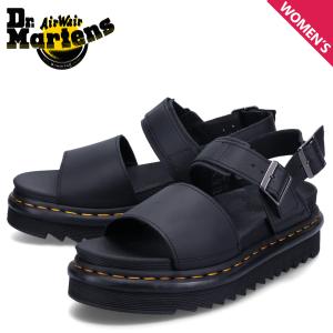 ドクターマーチン Dr.Martens サンダル レディース VOSS ブラック 黒 24233001｜sneak