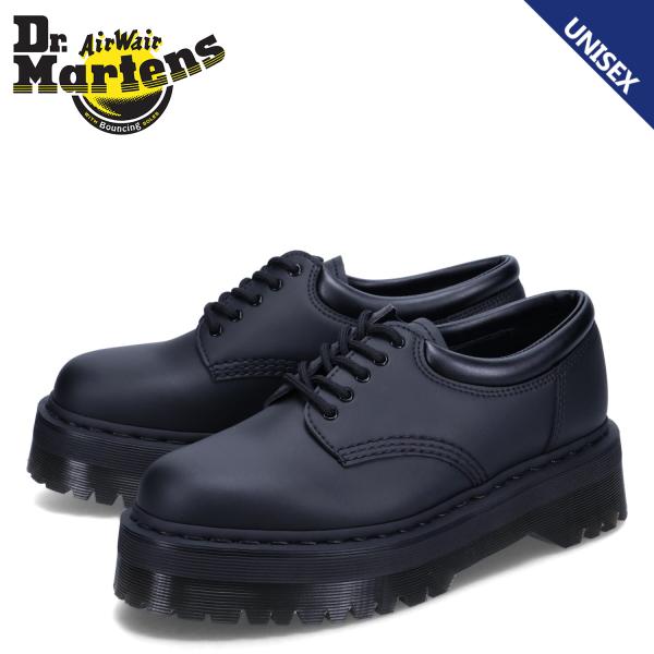 ドクターマーチン Dr.Martens 5ホール シューズ ビーガン クアッド モノ レザー メンズ...