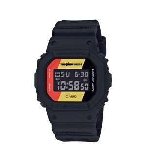 カシオ CASIO G-SHOCK 腕時計 DW-5600HDR-1JR THE HUNDREDS コラボ 防水 ジーショック Gショック G-ショック メンズ レディース ブラック 黒｜sneak