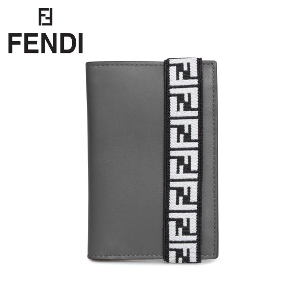 フェンディ FENDI カードケース パスケース 名刺入れ メンズ CARD CASE グレー 7M...