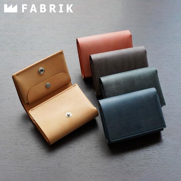 ファブリック FABRIK 三つ折り財布 メンズ レディース 本革 WALLET ブラック ブラウン...
