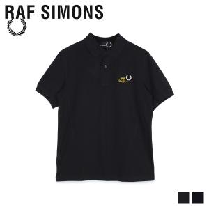 フレッドペリー ラフシモンズ FRED PERRY RAF SIMONS ポロシャツ 半袖 メンズ コラボ SLIM FIT POLO SHIRT ブラック ネイビー 黒 SM8121｜sneak