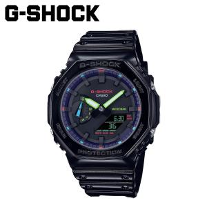 カシオ CASIO G-SHOCK 腕時計 GA-2100RGB-1AJF ジーショック Gショック G-ショック メンズ レディース ブラック 黒｜sneak