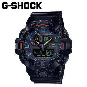 カシオ CASIO G-SHOCK 腕時計 GA-700RGB-1AJF 防水 ジーショック Gショック G-ショック メンズ レディース ブラック 黒｜sneak