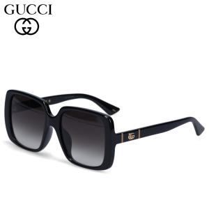 グッチ GUCCI サングラス メンズ レディース アジアンフィット UVカット 紫外線対策 スクエア ブラック 黒 GG0632SA-001｜sneak