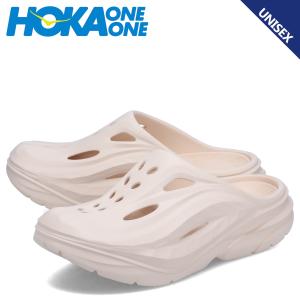 ホカオネオネ HOKA ONE ONE サンダル リカバリーサンダル オラ リカバリー ミュール メンズ レディース ORA RECOVERY MULE ベージュ 1147951｜sneak