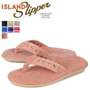 アイランドスリッパ ISLAND SLIPPER トングサンダル レディース スエード スタッズ SUEDE STUDS PT203 STD18｜sneak