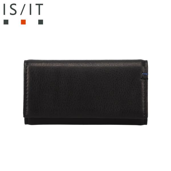 IS/IT イズイット キーケース キーホルダー スマートキー 鍵 メンズ 5連 本革 コンパクト ...