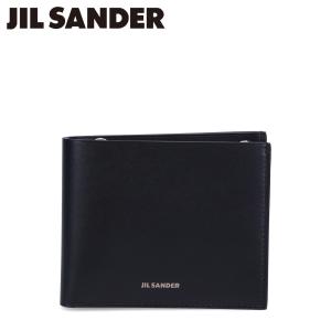 ジルサンダー JIL SANDER 財布 二つ折り メンズ 小銭入れ付 本革 ZIP POCKET WALLET ブラック 黒 J25UI0002｜sneak