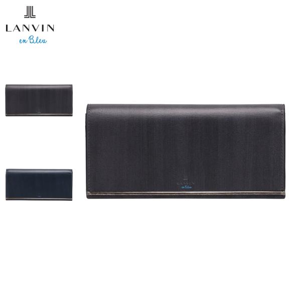 ランバンオンブルー LANVIN en Bleu 長財布 メンズ 本革 小銭入れ付き レノア ブラッ...
