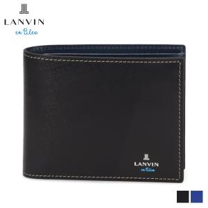 ランバンオンブルー LANVIN en Bleu 財布 二つ折り パーシャル メンズ レディース 小銭入れ付 PARTIAL ブラック ブルー 黒 555613｜sneak