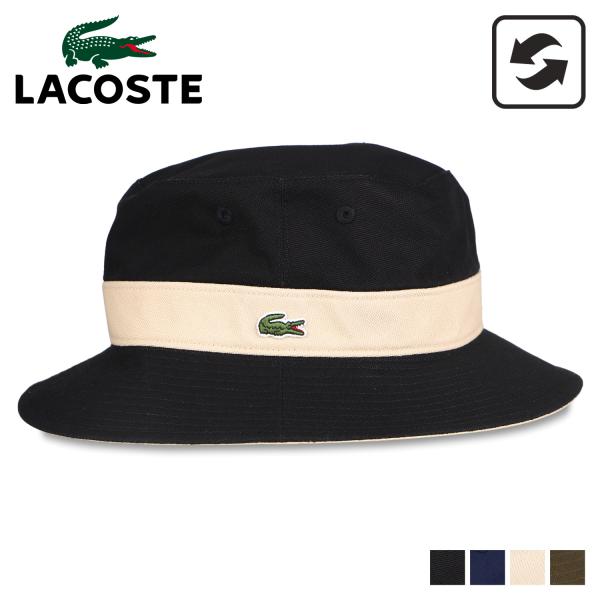 ラコステ LACOSTE 帽子 バケットハット メンズ レディース リバーシブル REVERSIBL...