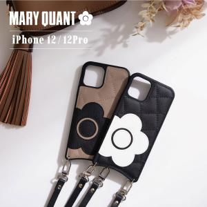 MARY QUANT マリークヮント iPhone 12 12 Pro ケース スマホ 携帯 レディース マリクワ PU QUILT LEATHER SLING CASE IP12-MQ05｜sneak