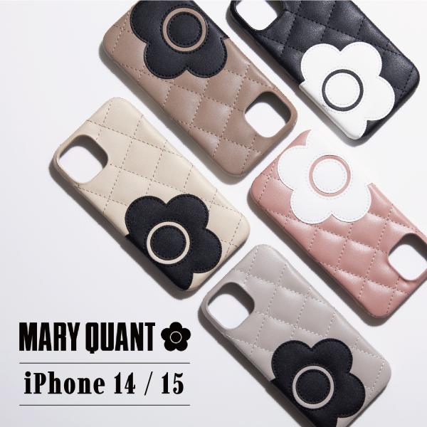 MARY QUANT iPhone 15 14 ケース スマホケース 携帯 レディース PU QUI...