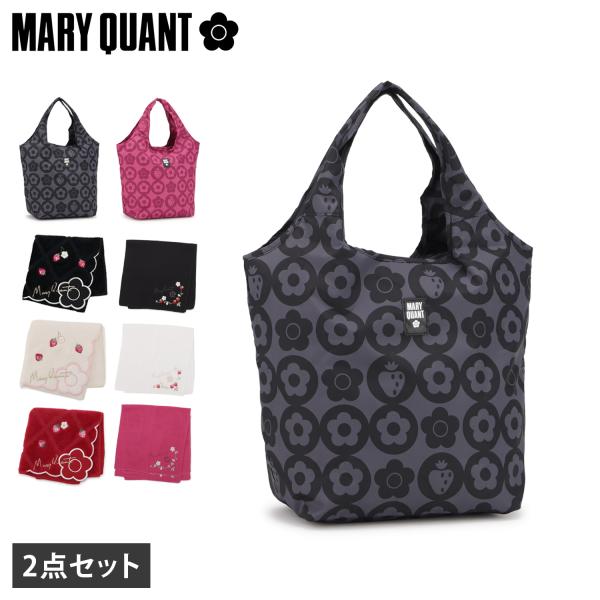 MARY QUANT マリークヮント エコバッグ ハンカチ 2点セット レジカゴ トート レジ袋 ハ...