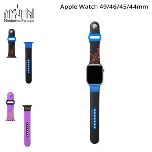 マンハッタンポーテージ Manhattan Portage アップルウォッチバンド ベルト メンズ レディース シリコン APPLE WATCH 3 M/L 44mm 45mm 46mm 49mm