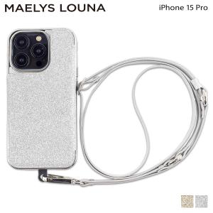 マエリスルーナ MAELYS LOUNA iPhone15 Pro スマホケース ショルダー 携帯 アイフォン レディース ML-CSIP23MP-2CB ネコポス可｜sneak