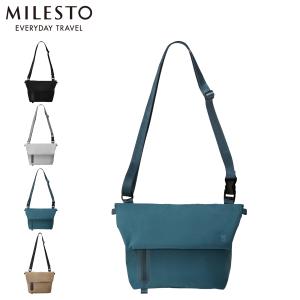 ミレスト MILESTO バッグ ショルダーバッグ メンズ レディース 撥水 SHOULDER BAG ブラック グレー グリーン MLS845｜スニークオンラインショップ