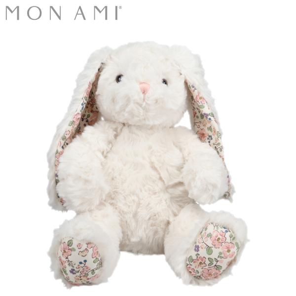 モナミ MON AMI ぬいぐるみ おもちゃ 人形 うさぎ フェイス クリームフローラルバニー ベビ...