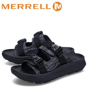 メレル MERRELL リカバリーサンダル スライドサンダル ハット ウルトラ ラップ メンズ HUT ULTRA WRAP ブラック 黒 J005313｜sneak