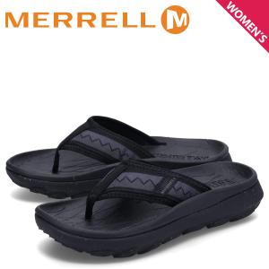 メレル MERRELL リカバリーサンダル トングサンダル ハット ウルトラ フリップ レディース HUT ULTRA FLIP ブラック 黒 J005902｜sneak