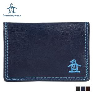 マンシングウェア Munsingwear 財布 小銭入れ コインケース パスケース メンズ レディース クラフトロゴ 本革 COIN PURSE MU-3040220｜sneak