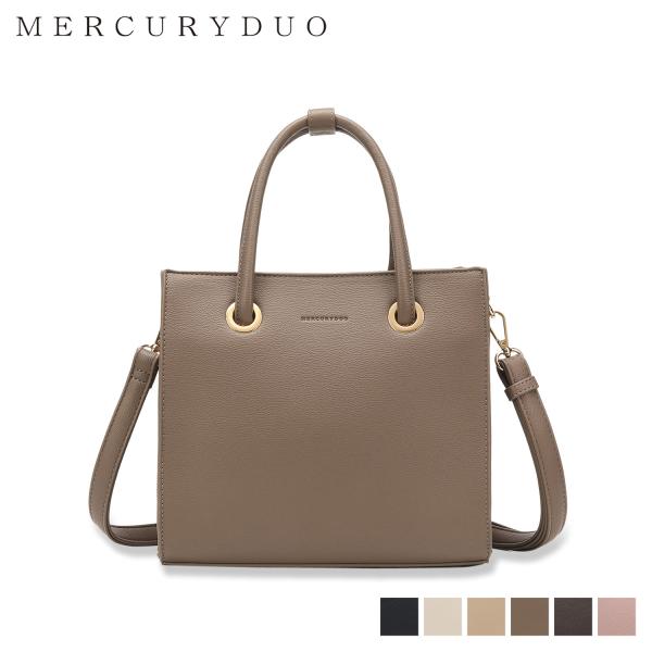 マーキュリーデュオ MERCURYDUO ショルダーハンドバッグ メタルアイレット 両アオリスクエア...