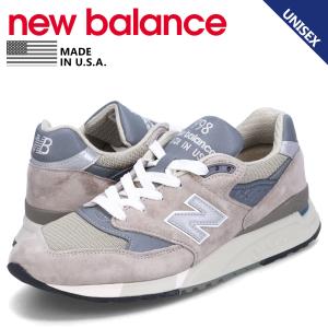 ニューバランス new balance 998 スニーカー メンズ レディース Dワイズ MADE IN USA グレー U998GR｜sneak