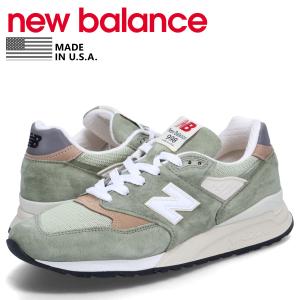 ニューバランス new balance 998 スニーカー メンズ Dワイズ MADE IN USA グリーン U998GT｜sneak