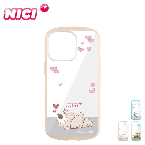 NICI ニキ iPhone 13Pro スマホケース 携帯 カバー 透明 レディース ホワイト ク...