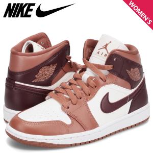 ナイキ NIKE エアジョーダン1 ミッド スニーカー レディース WMNS AIR JORDAN 1 MID ワインレッド BQ6472-200｜スニークオンラインショップ