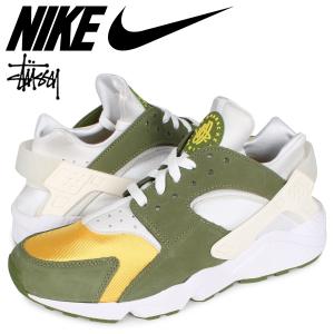 ナイキ NIKE ステューシー STUSSY エア ハラチ スニーカー メンズ コラボ AIR HUARACHE LE ダーク オリーブ DD1381-300｜sneak