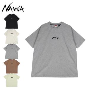 NANGA ナンガ Tシャツ 半袖 エコ ハイブリッド ロゴ ティー メンズ レディース ECO HYBRID MT LOGO TEE ブラック ホワイト グレー キャメル イエロー 黒 白｜スニークオンラインショップ