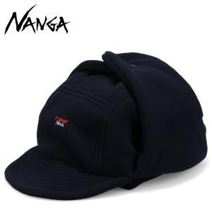 NANGA ナンガ キャップ 帽子 イヤーフラップ ポーラテック メンズ レディース 防寒 POLARTEC EAR FLAP CAP ブラック 黒｜sneak
