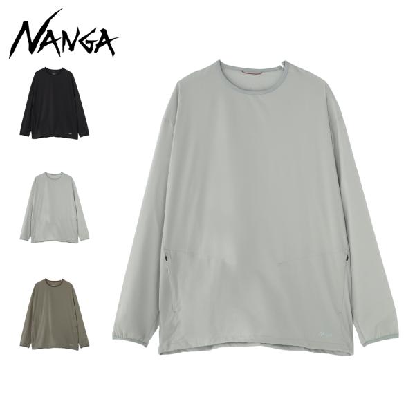 NANGA ナンガ Tシャツ 長袖 ロンT ラッシュガード メンズ 無地 吸水 速乾 UVカット 軽...
