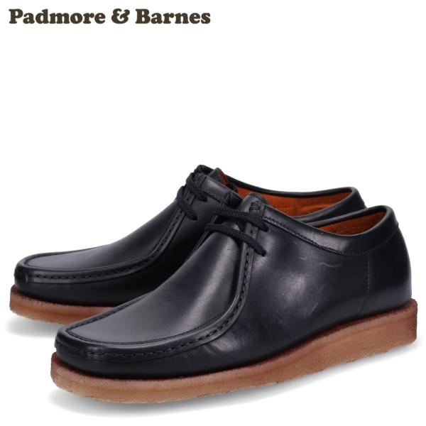PADMORE&amp;BARNES パドモアアンドバーンズ ワラビー ブーツ オリジナル メンズ ブラック...