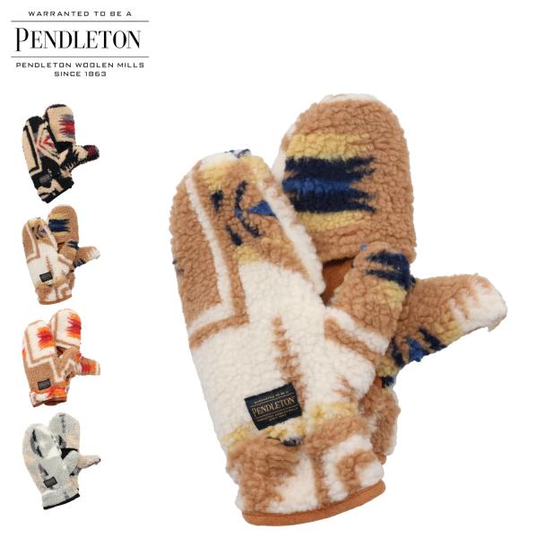 ペンドルトン PENDLETON ボアミトン 手袋 フリースグローブ メンズ レディース 防寒 ブラ...