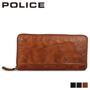 ポリス POLICE 財布 長財布 メンズ ラヴァーレ ラウンドファスナー LAVARE LONG WALLET ブラック ネイビー キャメル 黒 PA-59603｜sneak