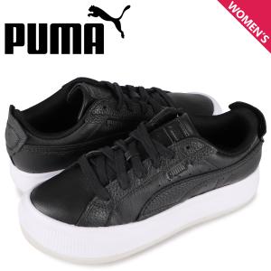 PUMA プーマ スウェード マユ レア スニーカー レディース スエード 厚底 SUEDE MAYU RARE WNS ブラック 黒 384316-02｜sneak