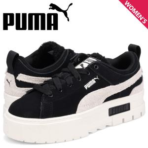 PUMA プーマ スニーカー メイズ テディ レディース 厚底 MAYZE TEDDY ブラック 黒 386641｜sneak