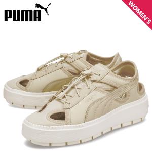 PUMA プーマ スニーカー サンダル プラットフォーム トレース ライト ミュール レディース 厚底 PLATFORM TRACE LITE MULE MU ベージュ 399153-02｜sneak