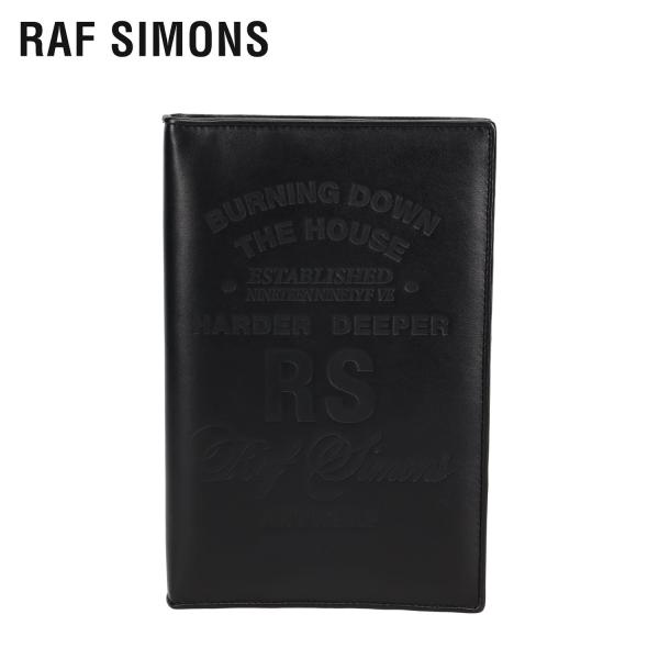 ラフシモンズ RAF SIMONS 長財布 メンズ BIG ZIPPED WALLET ブラック 黒...