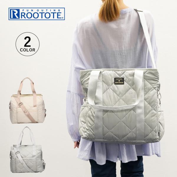 ROOTOTE ルートート トートバッグ ショルダー メンズ レディース ファスナー付 斜めがけ 巾...